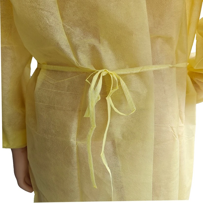 PP Yellow Isolation Gowns high quality
